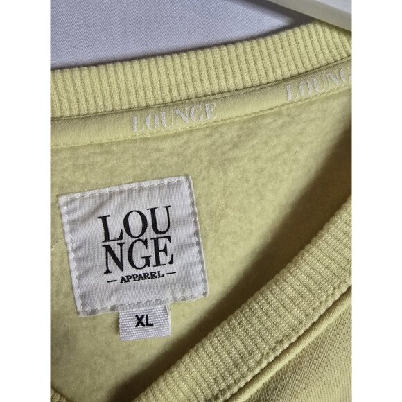 Lounge Apparel Yellow Pullover Sweatshirt Lounge Print Athlesiure Size XL - Picture 4 of 7
